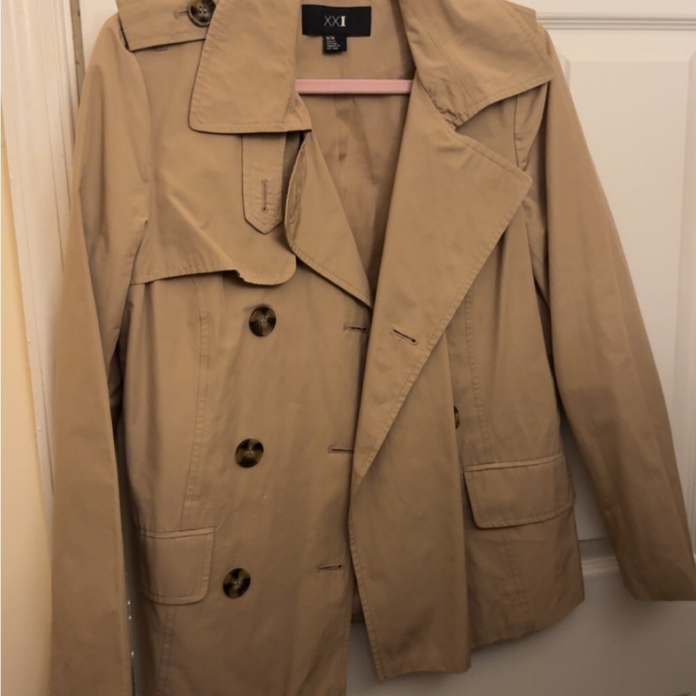 Forever 21 Beige Trench Coat